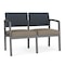 Lesro Lenox 2 Seat Tandem Seating W/ No Center Arm, 43.5 in W 24.5 in L 32 in H LS2101 - alternate 1